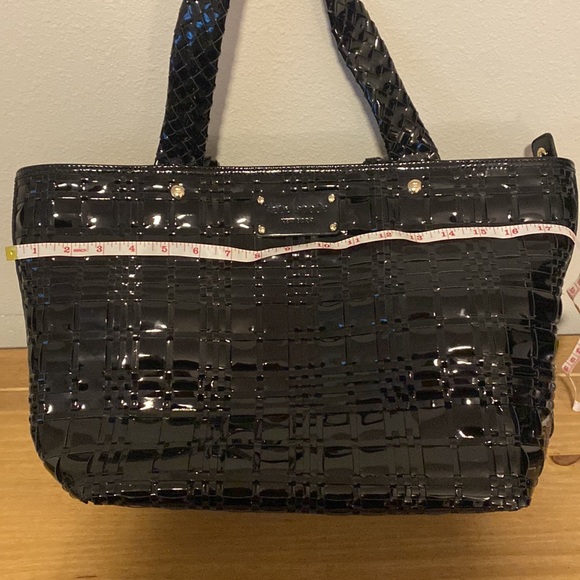 Kate Spade ♠️ Woven Patent Leather Tote - Picture 9 of 9